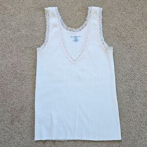 Brandy Melville lace trim tank top